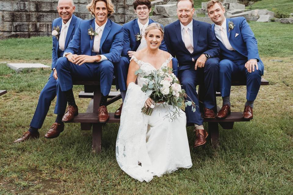 The Bride and her Boys!