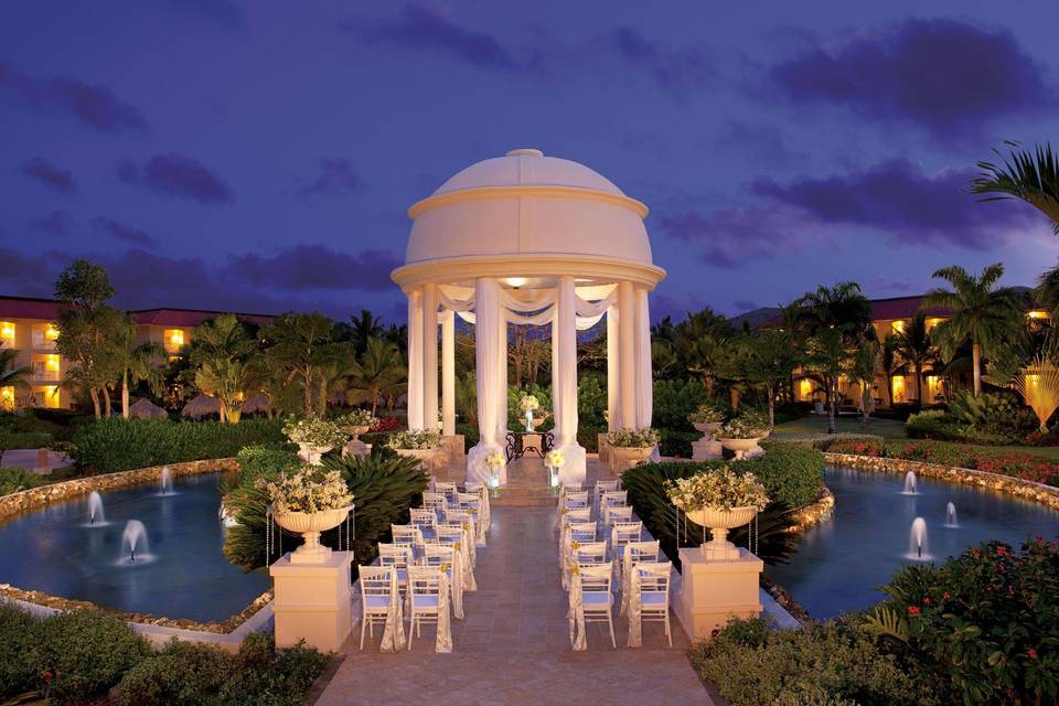 Gazebo at night