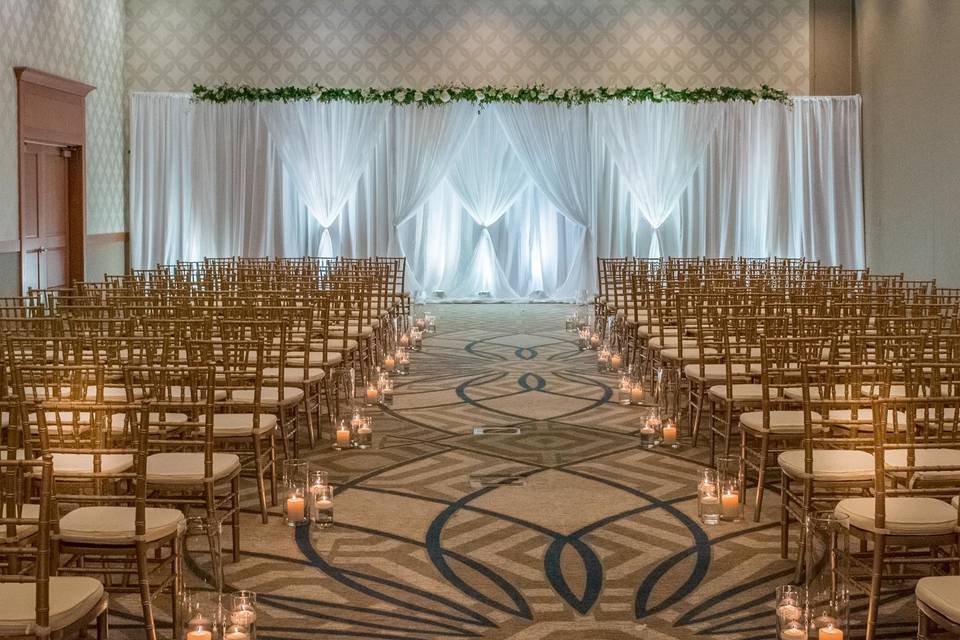 Wedding Ceremony Setup - Heritage Ballroom