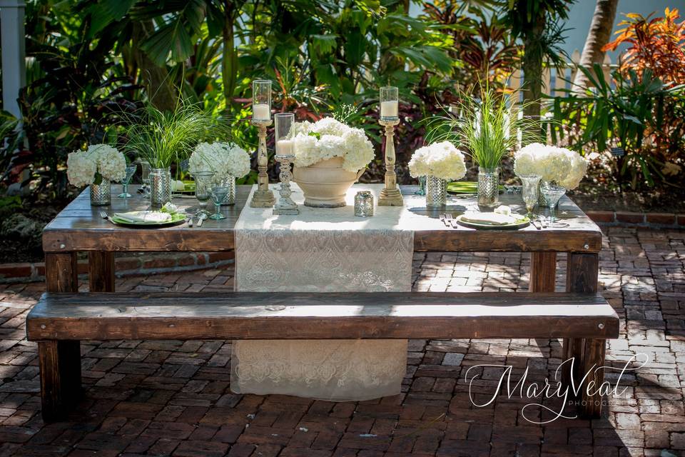 Table setup - Mary Veal Photography