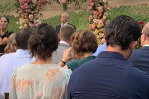 Outdoor winery ceremony