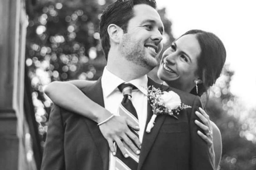 Portrait of the happy couple