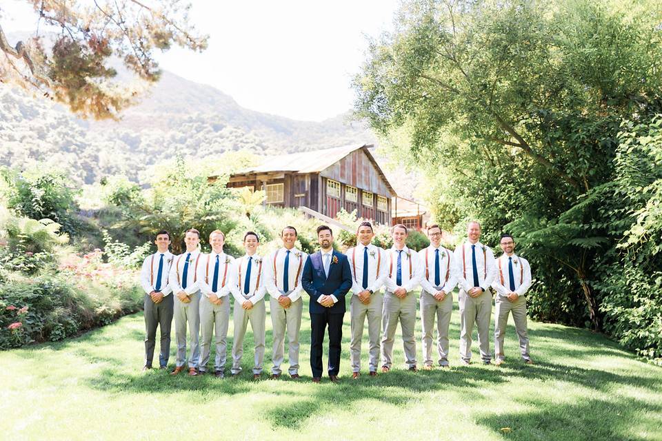 Groom with his groomsmen