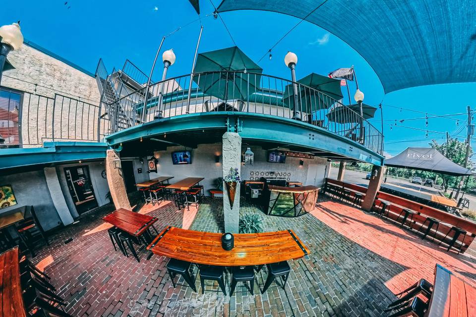 The Rivet Courtyard at daytime