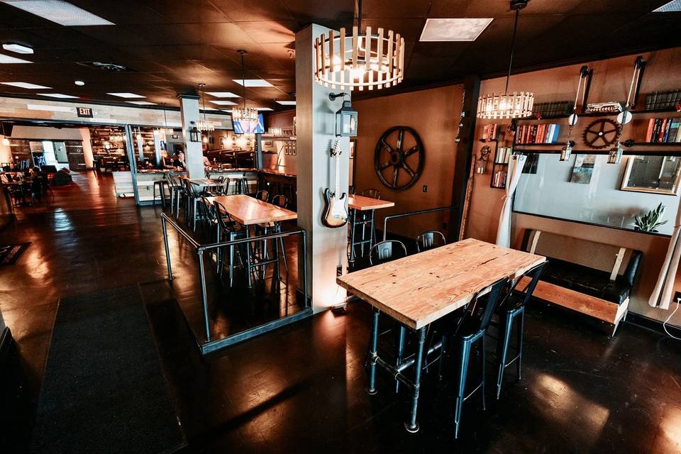 Seating area at the Forge Bar