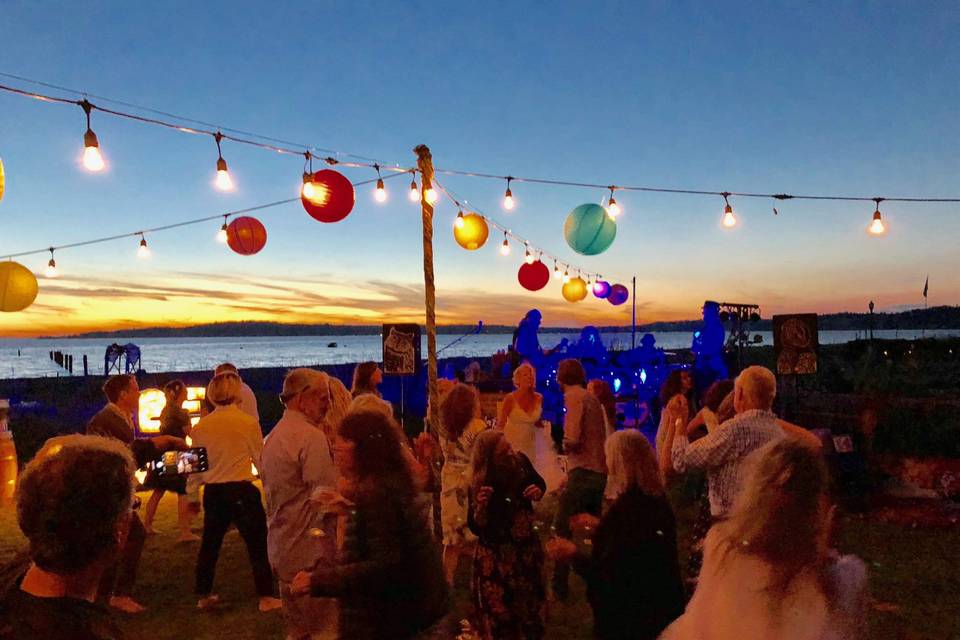 Celebration on the beach