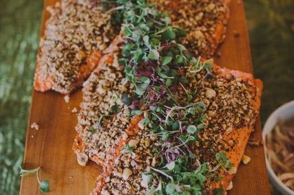 Encrusted salmon | green ginger photography