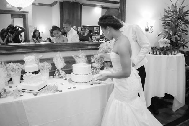 Cutting the cake