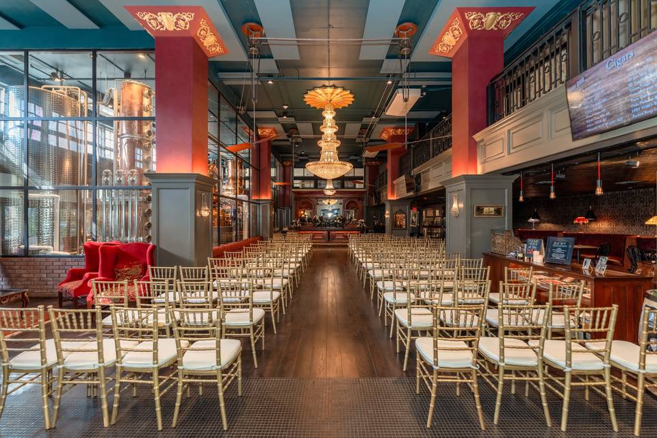 Ceremony on Main floor