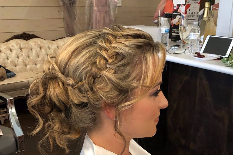 Side Braid updo