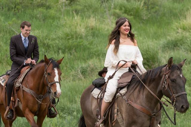 Riding into the reception