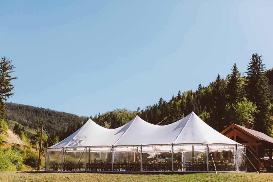 Tent for reception