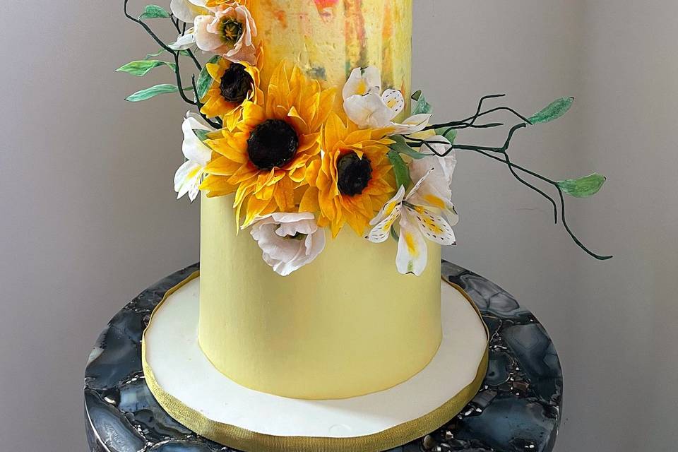 Sunflowers cake