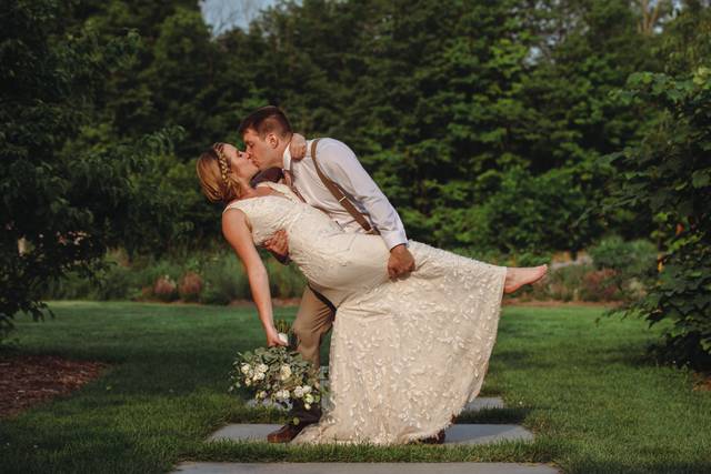 Romantic kiss