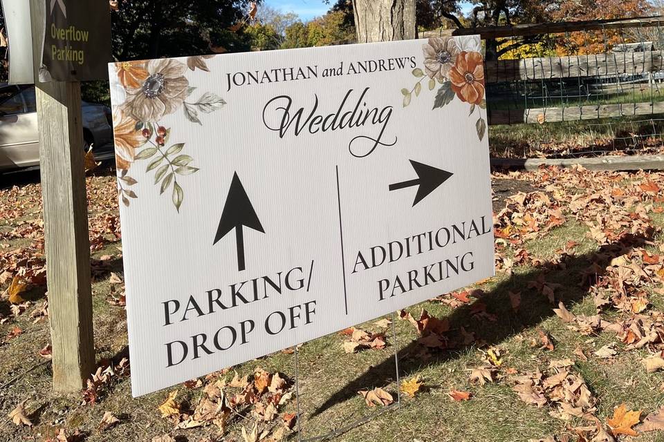 Directional Sign