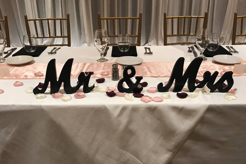 Mr and mrs signs