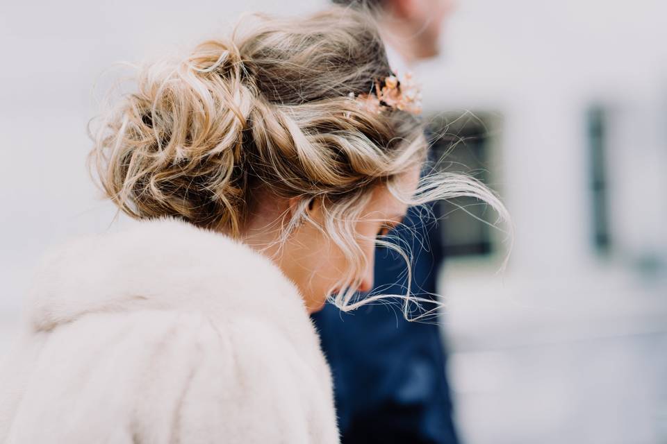 Bridal updo