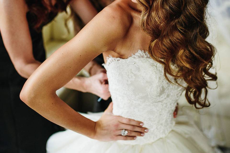 Bride by the window