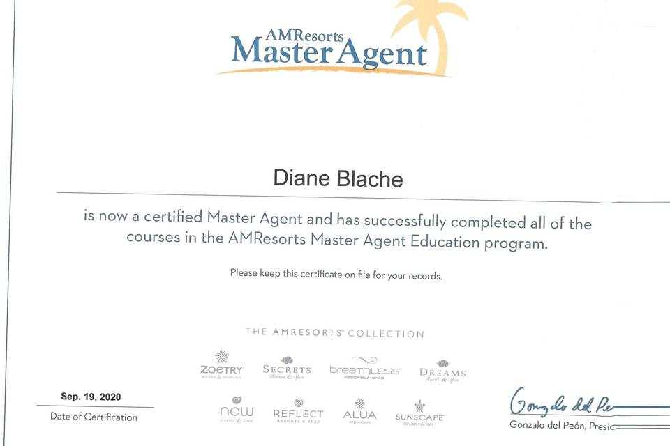 Master Travel Agent