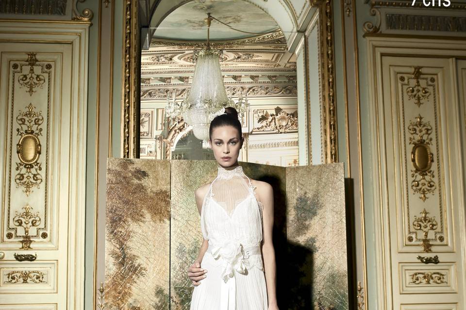 Yolan Cris gown from Barcelona available at nouvelle Vogue Boutique!