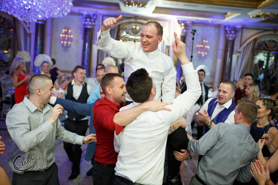 Tossing the groom
