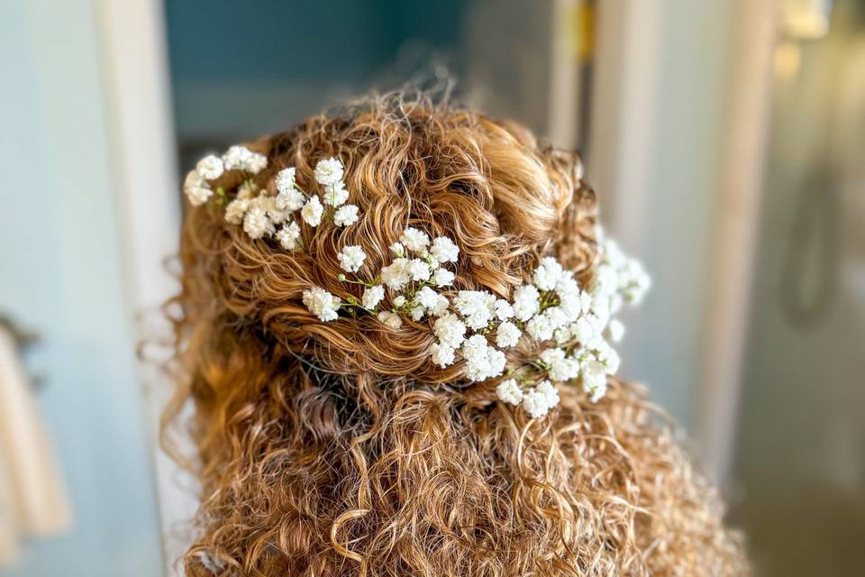 Bride Curly updo