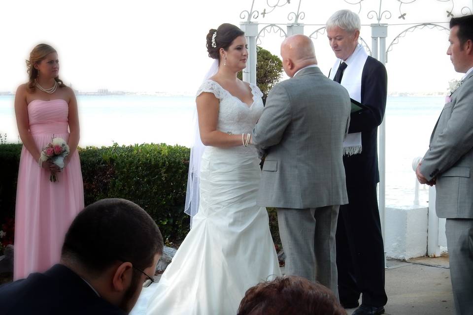 The wedding officiant