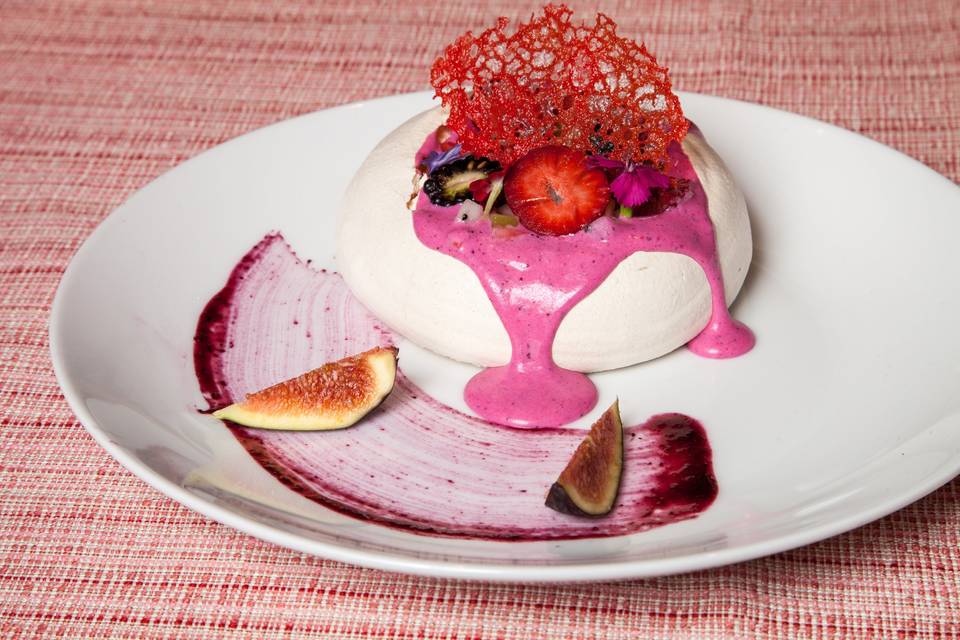 Plated Pavlova