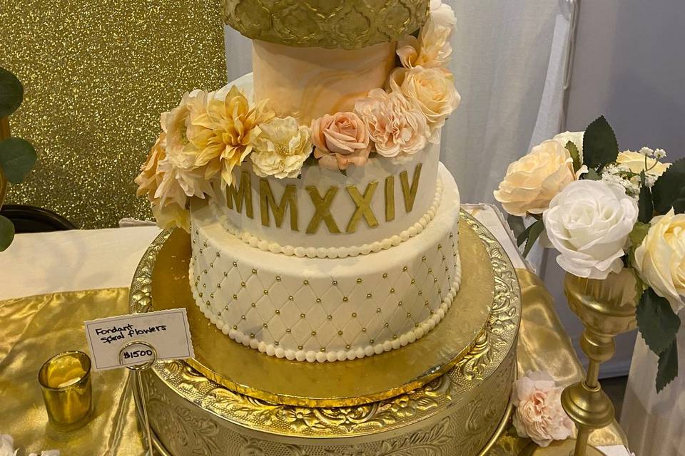 Luxury fondant cake