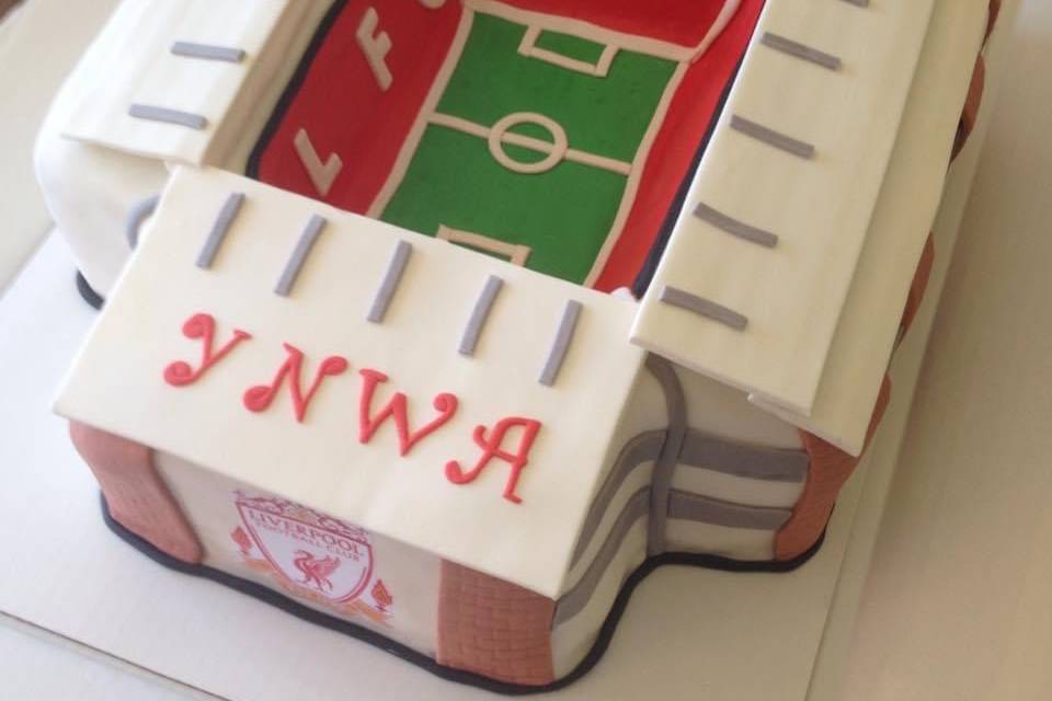 Soccer Stadium Groom's Cake