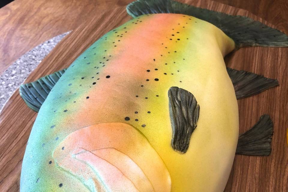 Rainbow Trout Groom's Cake