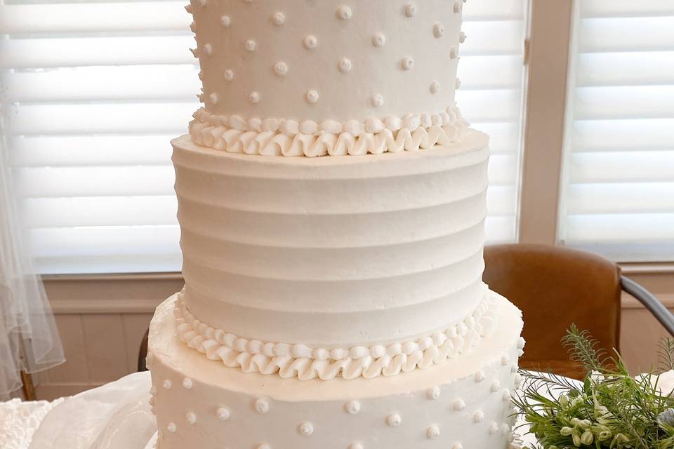 Buttercream tiered cake
