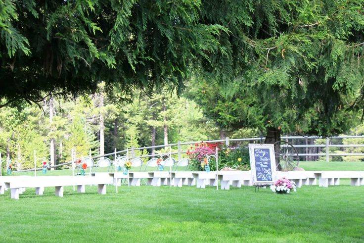 Outdoor wedding venue