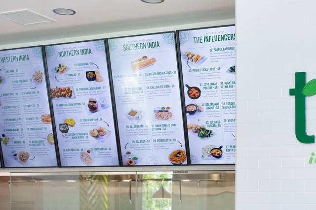 The menu