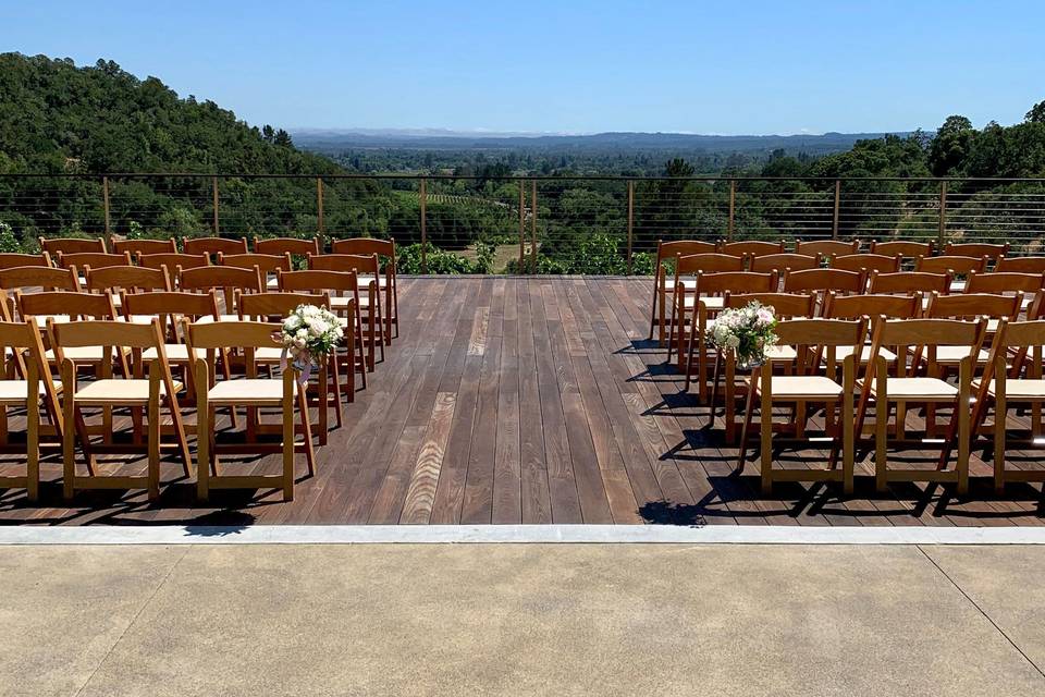 Ceremony with a view