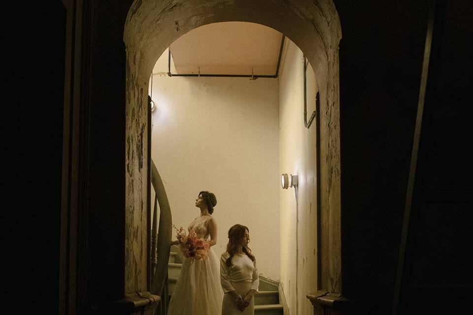 Church stairwell