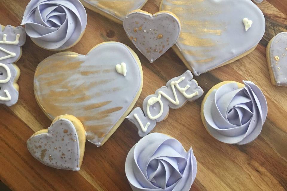 Custom bridal shower cookies