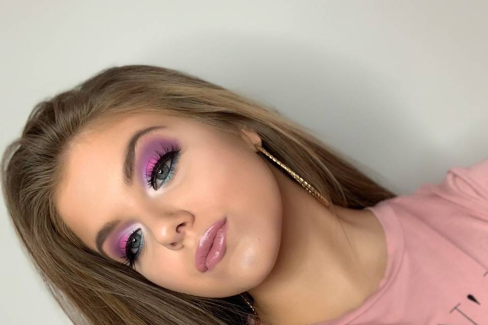 Pink and purple glam