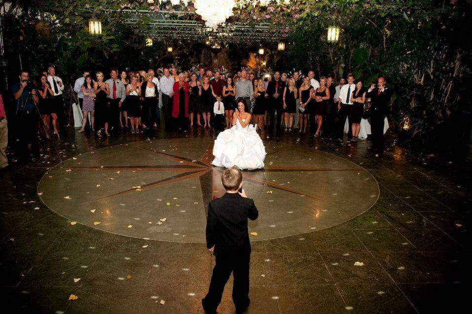 Bride's son singing