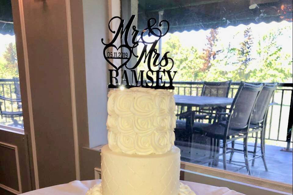 Tiered cake - North Hills Country Club