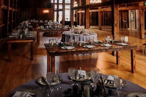 Antique barn interior