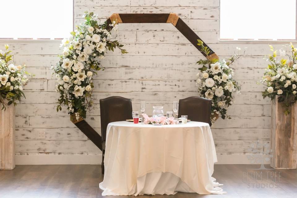 All Inclusive sweetheart table