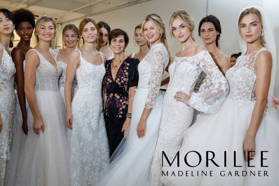 Designer gowns by MoriLee