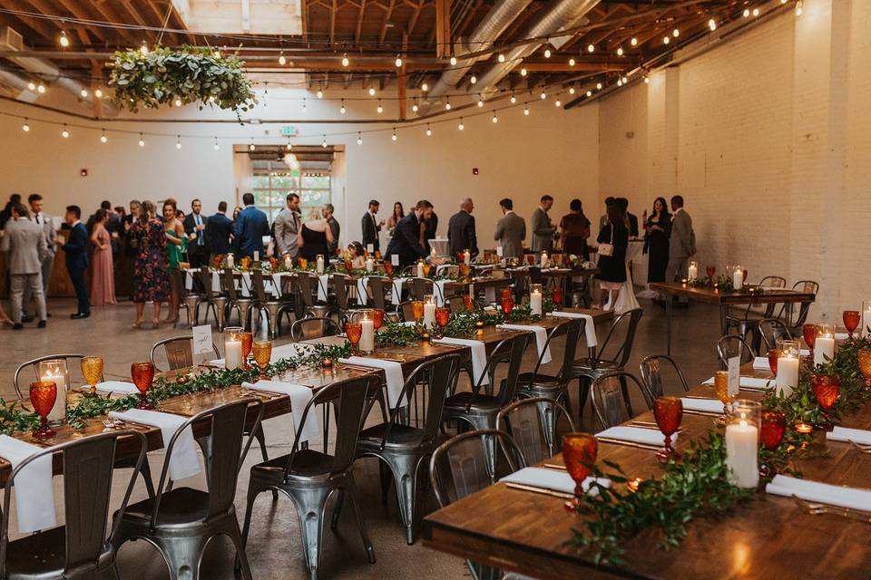 Bridal Party in Patio