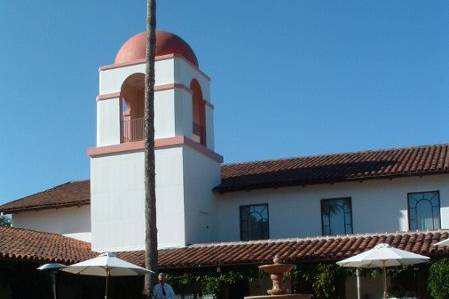 Courtyard Reception with Bell tower in background