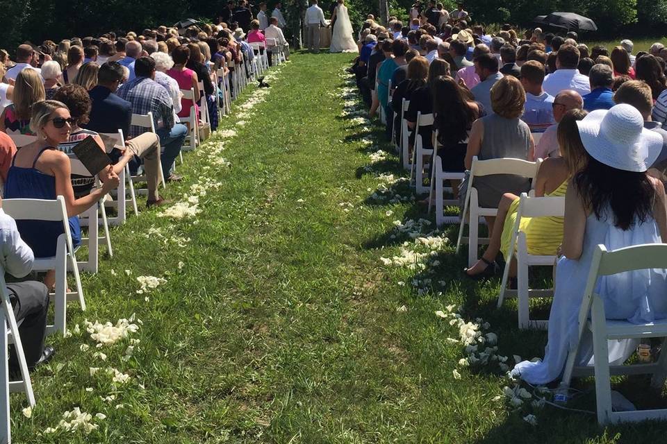 Outdoor wedding performance