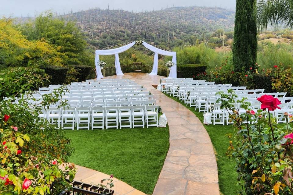 Saguaro Buttes draping, floral