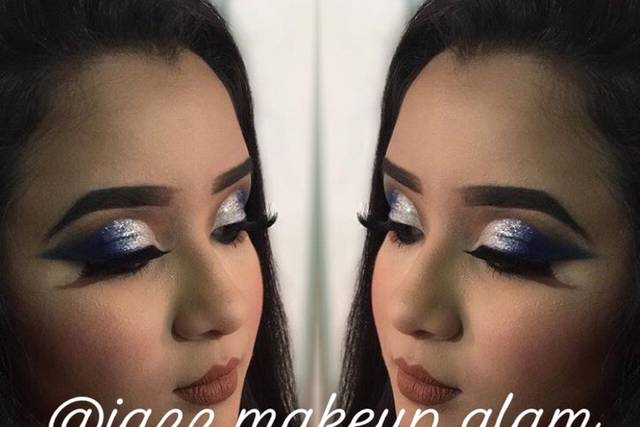 Glittery eye shadow