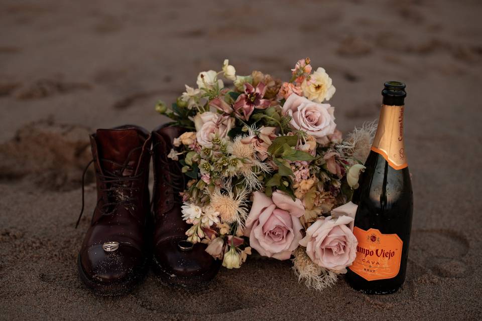 Big Sur Elopement Ring Shot