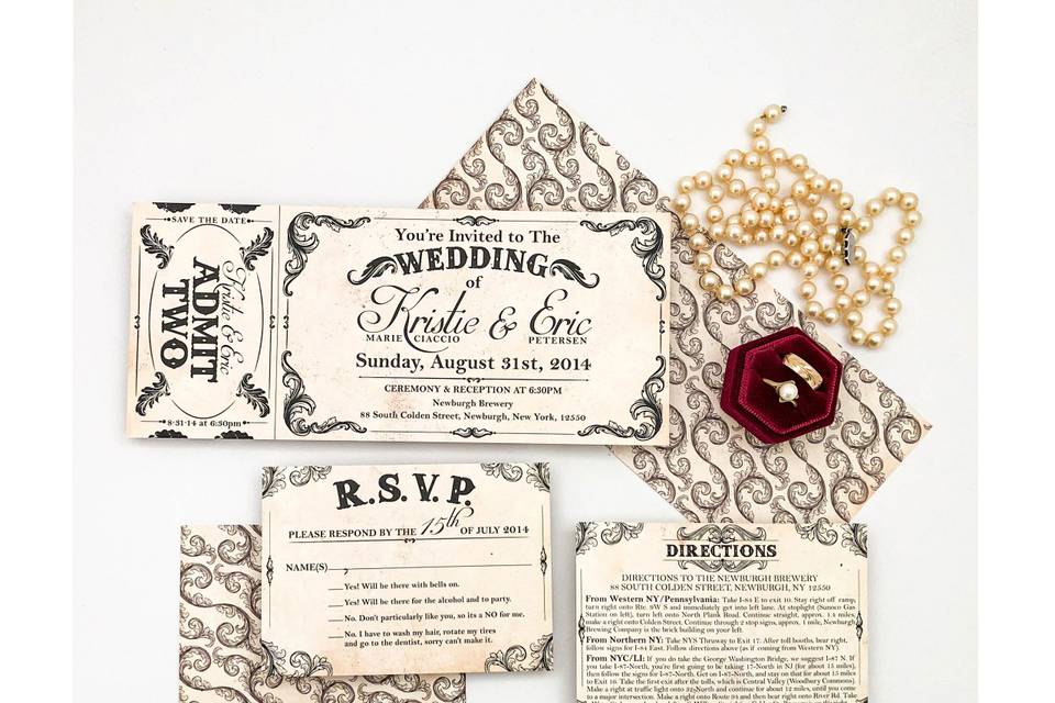 Kristie & Eric Invitation Suit